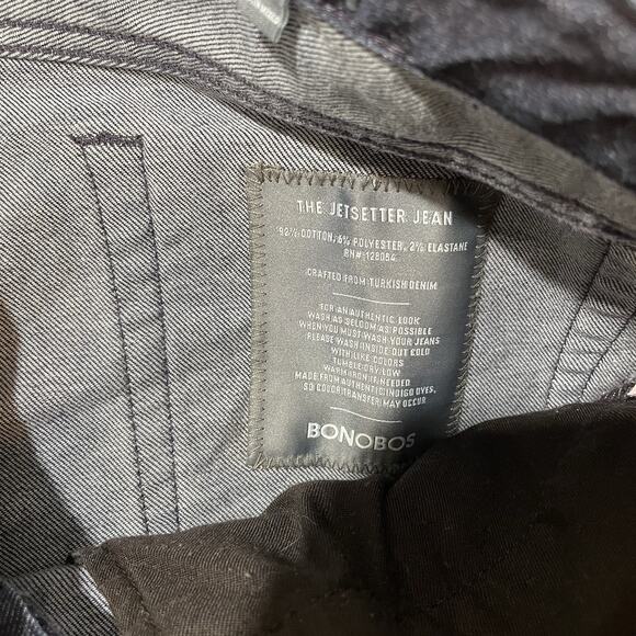 Bonobos Men’s The Jetsetter Jeans 31x32 Slim Fit Dark Blue Denim Stretch Casual - Picture 8 of 9